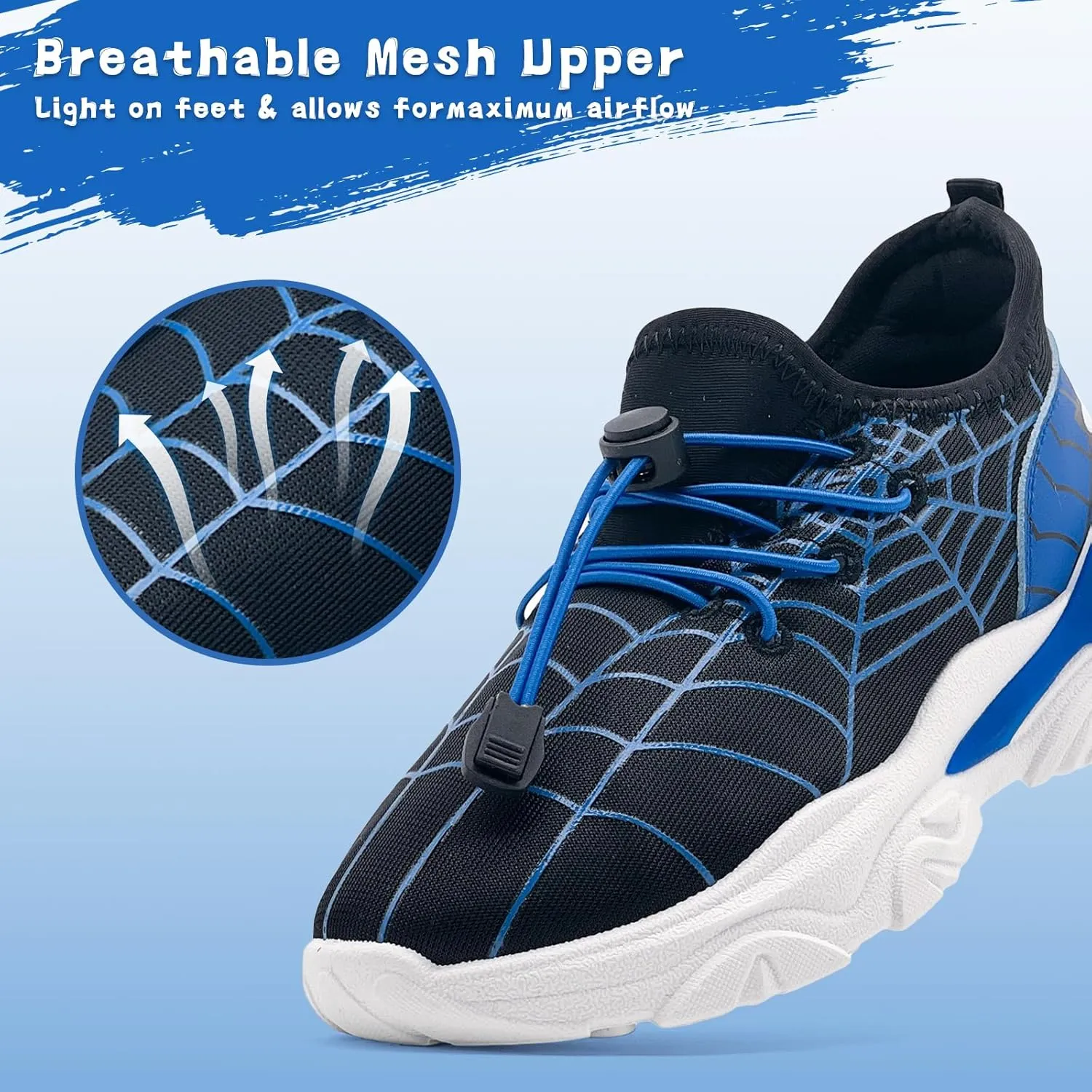 xinran & shengli Kids Boys Tennis Running Sneakers Girls Slip on Shoes Athletic Lightweight Gym Walking School Sport Shoes Toddlers Little Big Kids