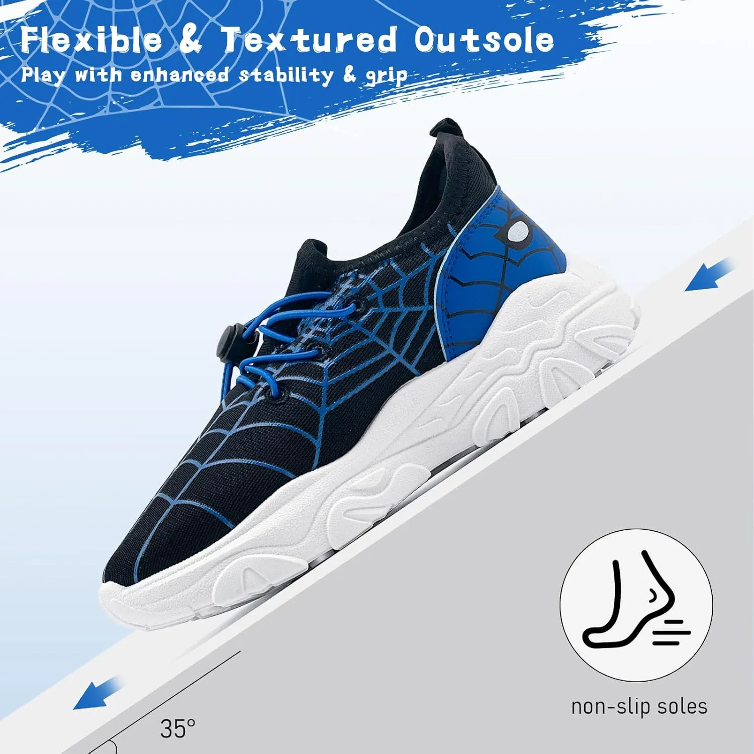 xinran & shengli Kids Boys Tennis Running Sneakers Girls Slip on Shoes Athletic Lightweight Gym Walking School Sport Shoes Toddlers Little Big Kids