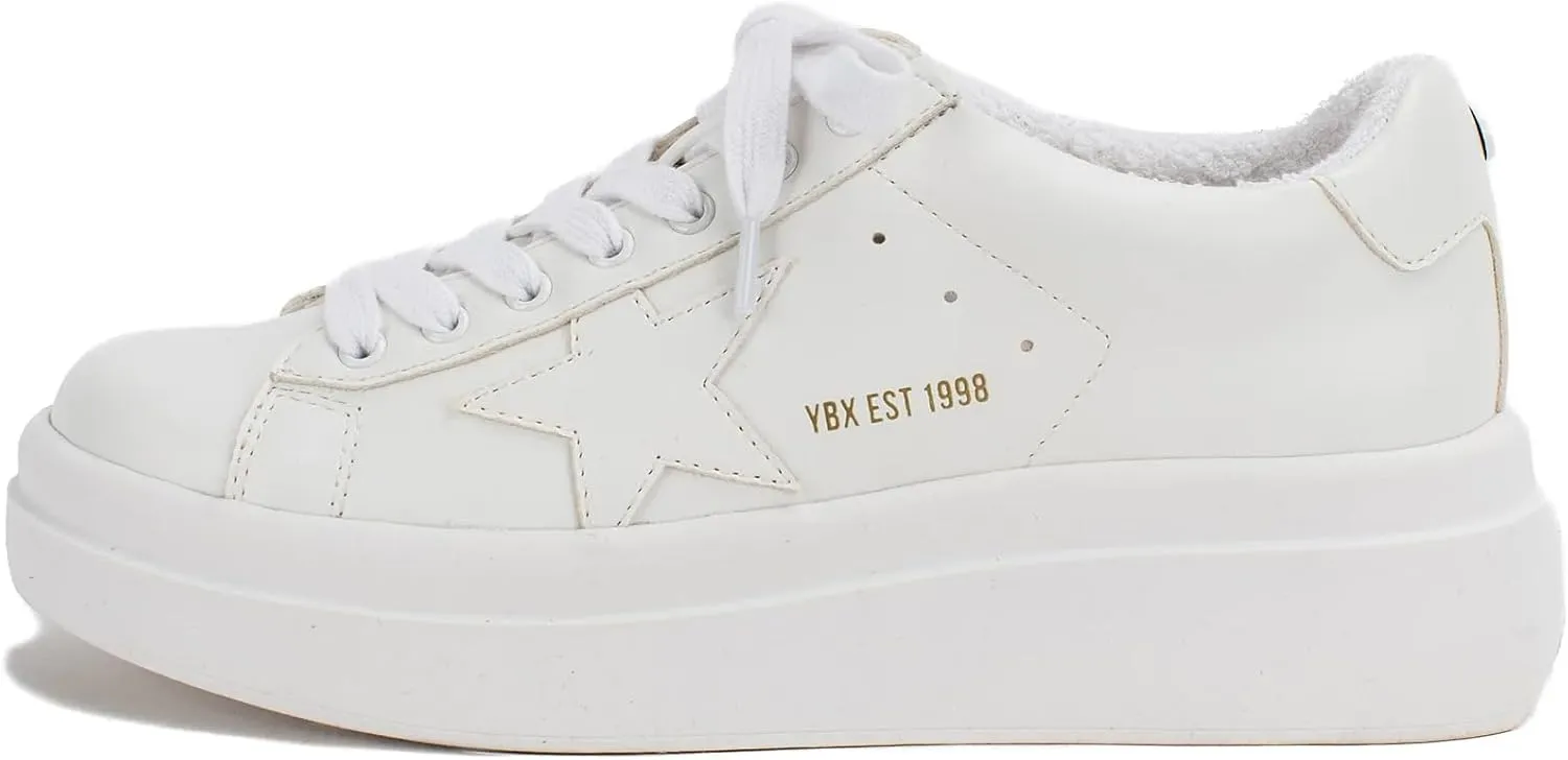 Yellow Box Women's Elonna Casual Sneaker, Lace Up Active Sneakers, Casual Athletic Fashion