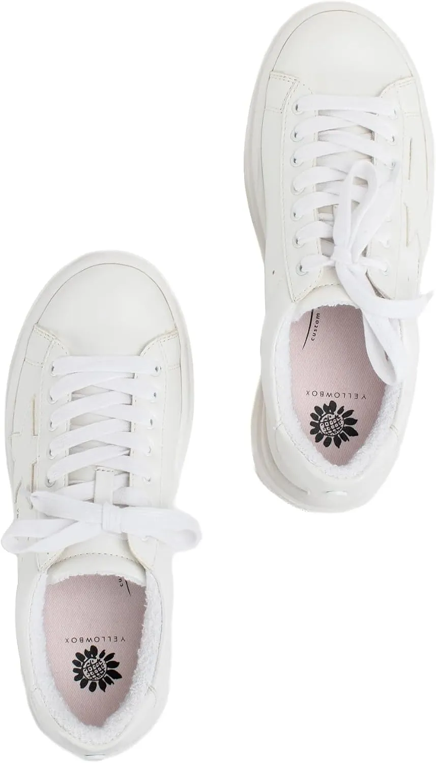 Yellow Box Women's Elonna Casual Sneaker, Lace Up Active Sneakers, Casual Athletic Fashion