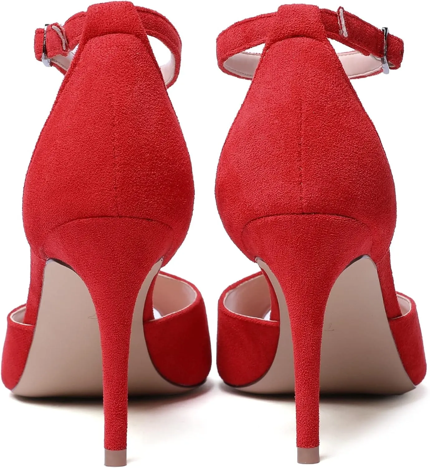 Zamikoo Women's Peep Toe Sandals Ankle Strap Stiletto Pumps Dress Shoes