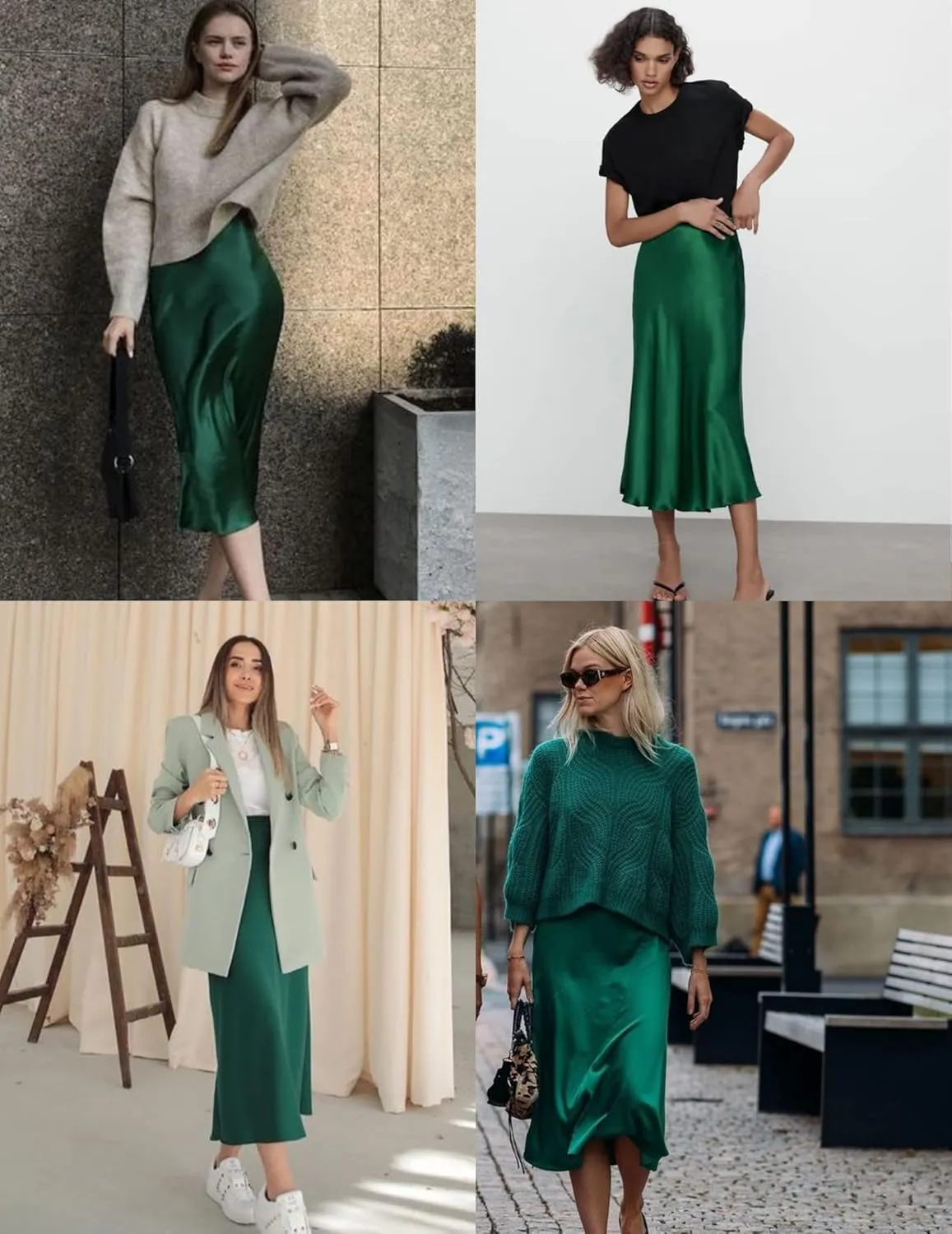 Zeagoo Skirts for Women Jacquard High Waist Skirt Black Elegant Midi Skirt Satin