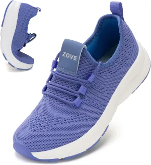 ZOVE Wide Toe Box Shoes Women Extra Wide Width Sneakers Ultra Light Road Running Shoes Non-Slip Tennis Sneakers Breathable Walking Athletic